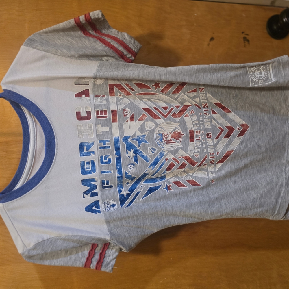 American Fighter Kids Grey T-Shirt
